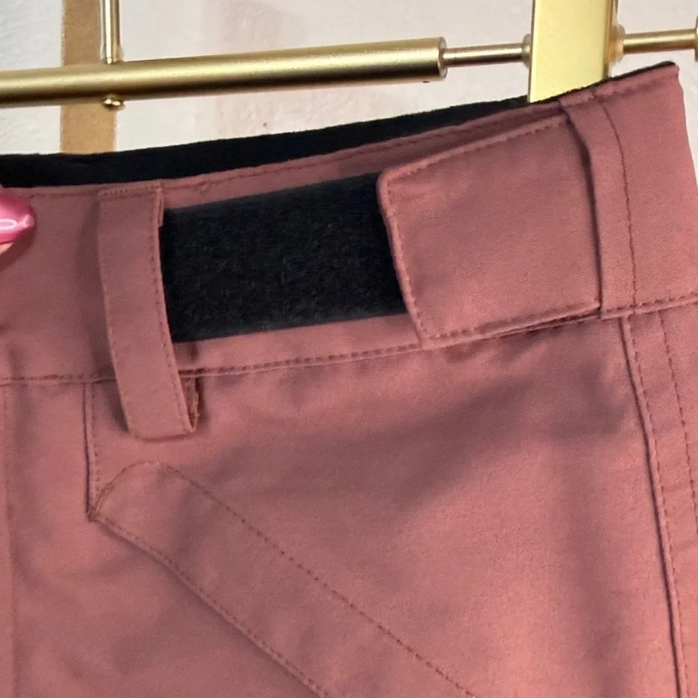 Pulse- Girls Maroon/ mauve pink snow Pants- Large (14/16)